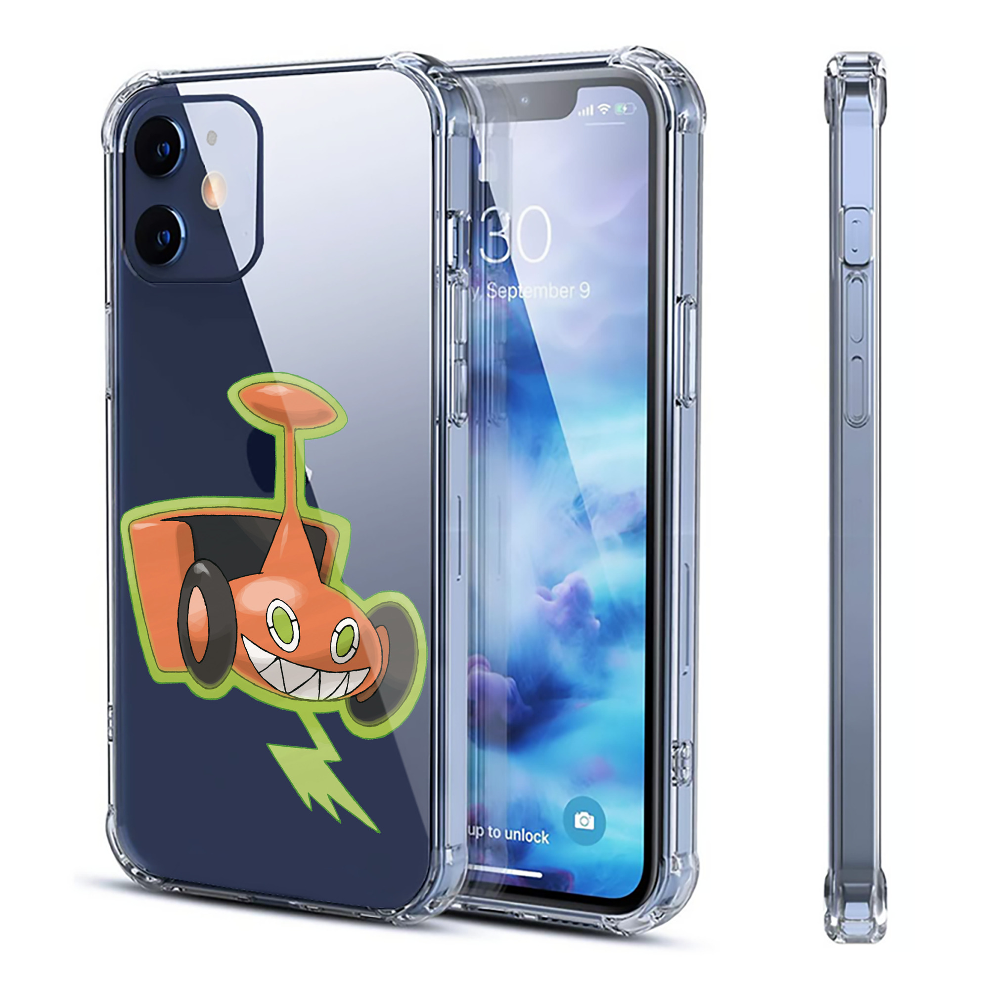 （画像用） ポケットモンスター Pokémon 【iPhone 12シリーズ対応】透明スマホケース（クリアソフトケース）